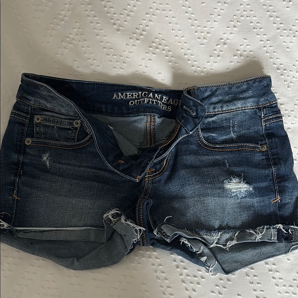 American Eagle Outfitters Women's Blue Denim Shorts
